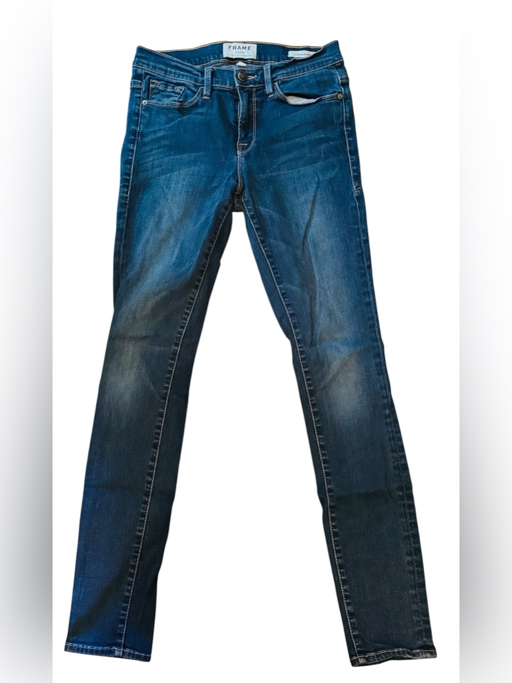 Frame Denim Le Skinny de Jeanne Rise 9" Inseam 29" Medium Wash Women's Jeans 28